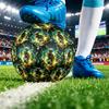 Agatsuma Zenitsu Printed Size 5 Standard Football, Waterproof PU Training Soccer Ball for Outdoor Sports