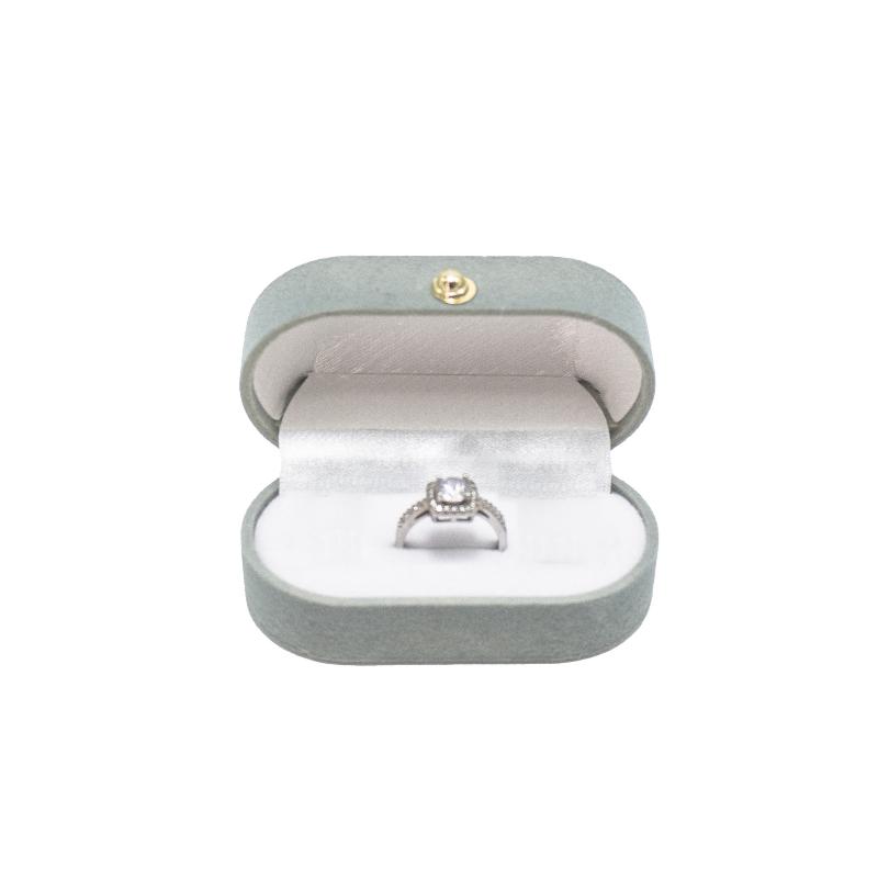 1 Pcs Felt Ring Box Mini Portable Ear Stud Jewelry Box Wedding Ring Pair Box Jewelry Storage Box