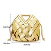 Magnetic Buckle Woven Triangle Women's Handbag - Large Capacity Crossbody Bag