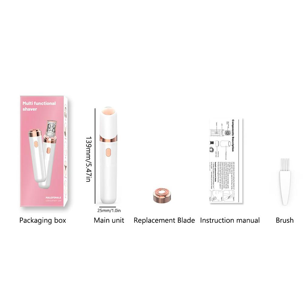 Electric Women Facial Epilator USB Rechargeable Hair Removal Epilator Painless Facial Hair Epilator for Quick and Gentle Shaving