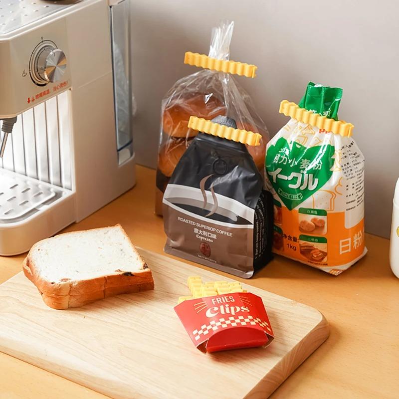 Food Sealing Clip Household Kitchen Plastic Sealing Clip Snack Preservation Clip Moisture-proof Sealing Device Refrigerator Stic