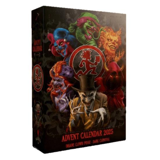 2025 Crazy Clowns Adventní kalendář Krabička Akrylová ozdoba Temný karneval Ozdoba na vánoční stromek Odpočítávání Sváteční dekorace
