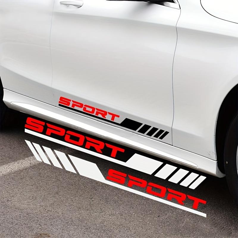 Car Door Side Sport Diagonal Stripe Vinyl Stickers, DIY Auto Body Styling Decals, Durable Waterproof Vehicle Decor Accessories