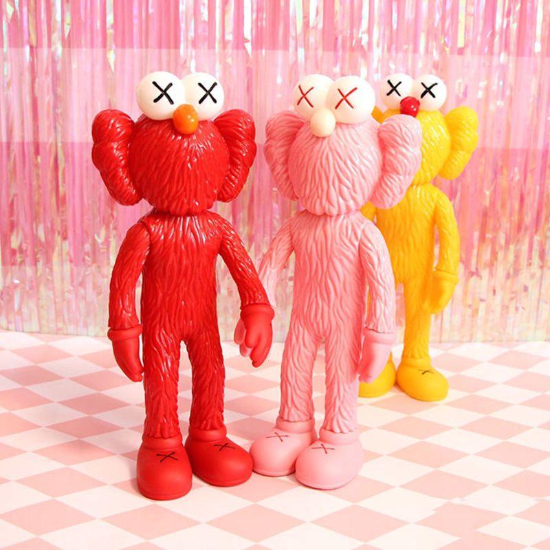 Vibrant 12-inch Kaws Exhibition Sesame Street Kaws Bff Pvc Doll For Collectors