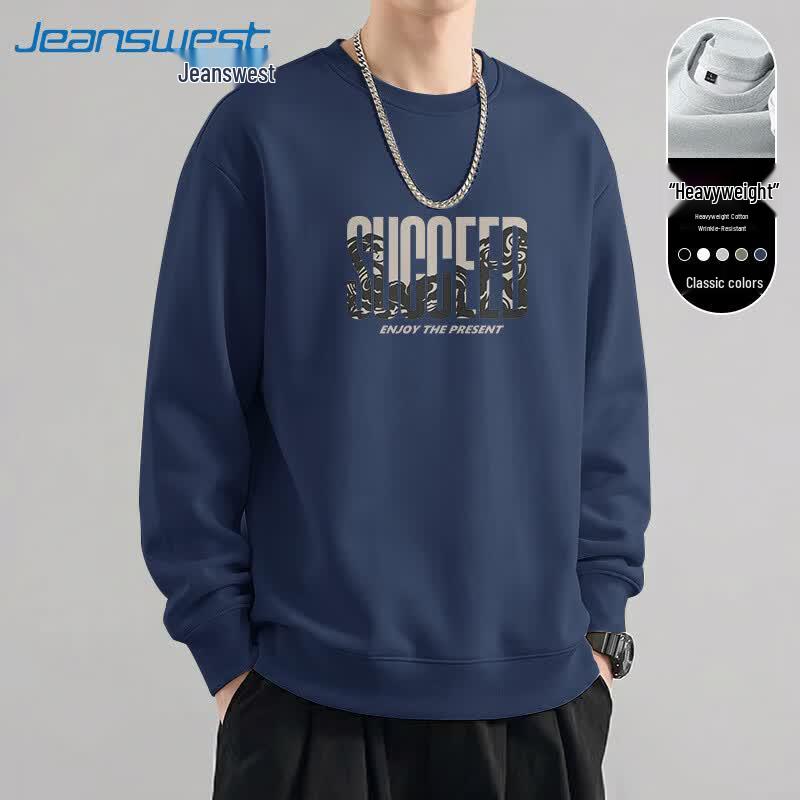 Унисекс оверсайз свитшот с принтом и длинным рукавом Jeanswest XL