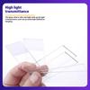 50Pcs/Box Glass Microscope Slides 25.4x76.2MM DIY Blank Biology Glass Slide Frosting Smooth Surface Blank Slides