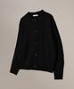 Signature Cable Round Knit Cardigan [Black]