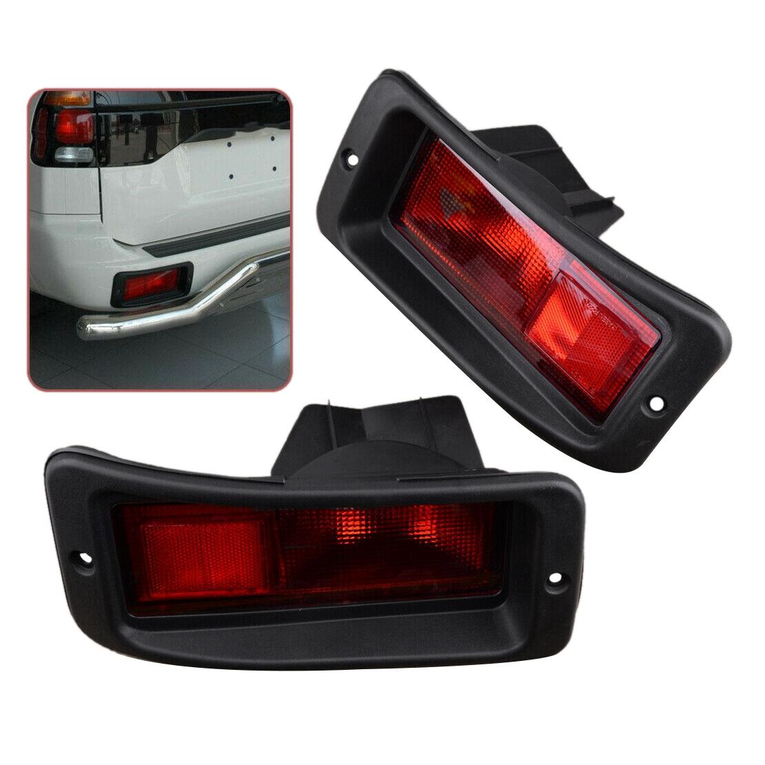 2 x Задний отражатель бампера Фонарь заднего хода для Mitsubishi Pajero Montero Pajero Sport 1999-2008 NONE