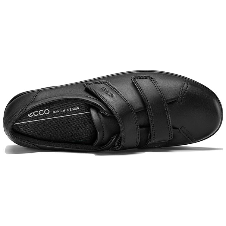 Ecco Soft 2 Comfortable Lightweight Velcro Casual Fashion Sneakers Women sneakers Black 20651356723