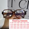 Vintage Oversized Unisex Reading Glasses TR90 Big Frame Hyperopia Eyewear Square Transparent Computer Optical Glasses