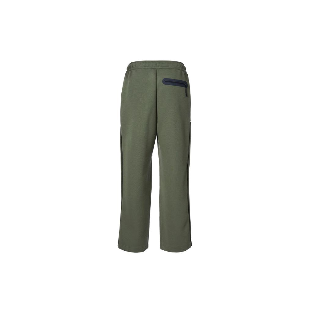 Nike Spodnie sportowe dzianinowe Tech Fleece w jednolitym kolorze, luźny krój, zapinane na zatrzaski, męskie, dół, średni oliwkowozielony FB8015-222