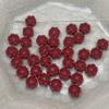 50Pcs, 7.8mm Carved Flower Shaped Plastic Spacer Beads, Boho Loose Beads for DIY Bracelet Necklace Handmade Jewelry Making