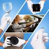Donfri 3-Pair Sleep Gloves, High Elasticity Moisturizing Gloves, Examination Work Cotton Gloves, Hand Care Gloves, Protects Rough Skin, White
