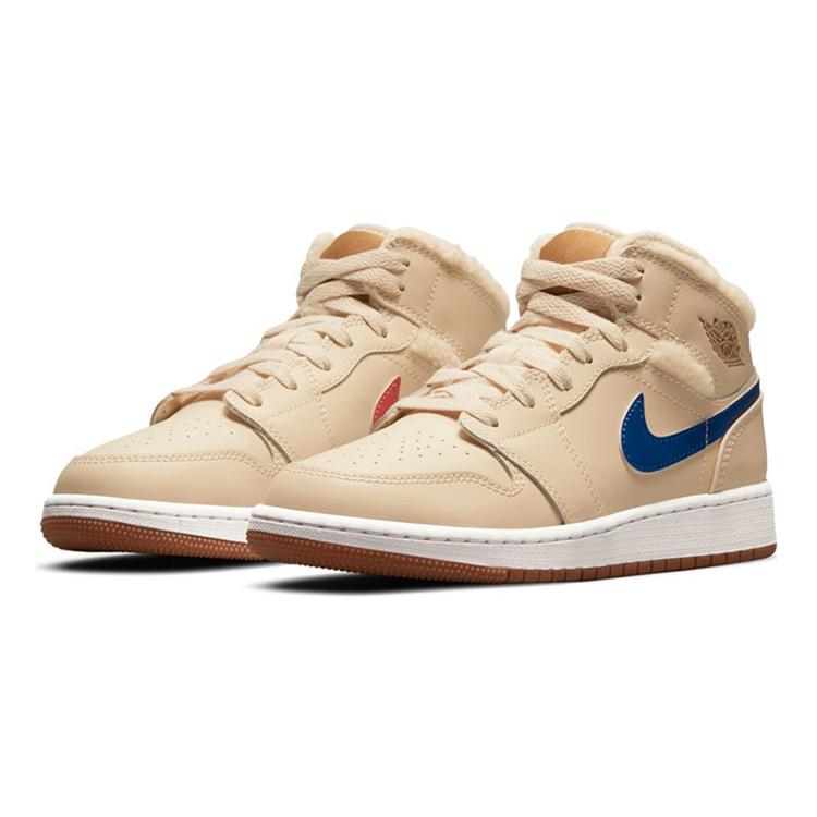Jordan 1 Mid Utility Fleece Жемчужно-белый GS DO2207-264 35.5