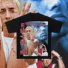 Rapper Eminem Print T-Shirt Herren Damen T-Shirt Trend Hip Hop Rock Übergroßes Kurzarm-Tee Sommer Baumwoll-T-Shirts Kleidung Oberteile