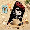 Snoopy Print Beach Towel, Versatile Lightweight Absorbent Beach Towel for Pool Surf Yoga Bathroom, Perfect Birthday Holiday Gift
