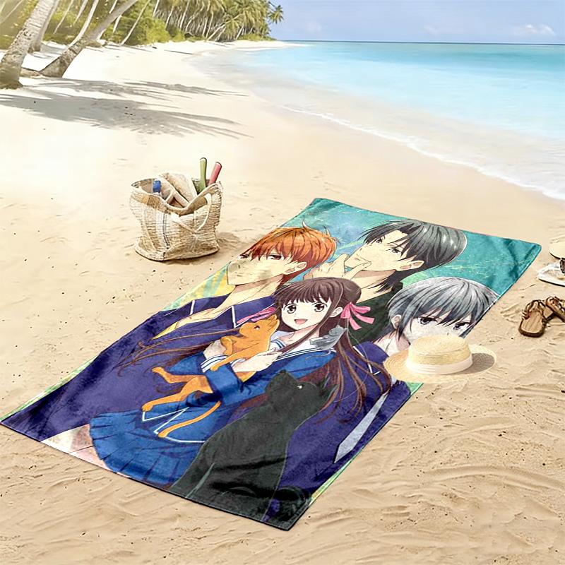 Fruits Basket 2D Flat Print Beach Towel, Large Soft Quick Dry Towel for Beach Camping SwimmingDSTJ0925456