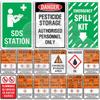 Biological Hazchem Metal Sign SDS Station Plaque Farm Chemical Safety Pesticide LPG Petrol Diesel Fuel Ethanol Warning UN 1202