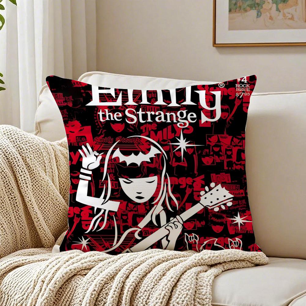Comics Quirky EEmily The SStrange Cushion Cover Pillowcase Antidustmite living Room Sofa Decor Cushion Room