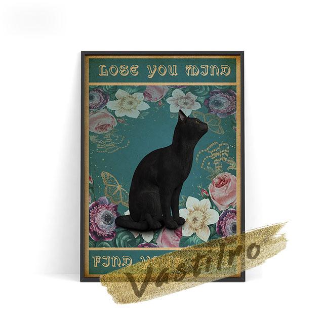 

Винтажный настенный художественный принт на заказ, постер с изображением кота, милый портрет животного, картина маслом, подарок для любителя кошек, обои 21cm×30cm NoFrame