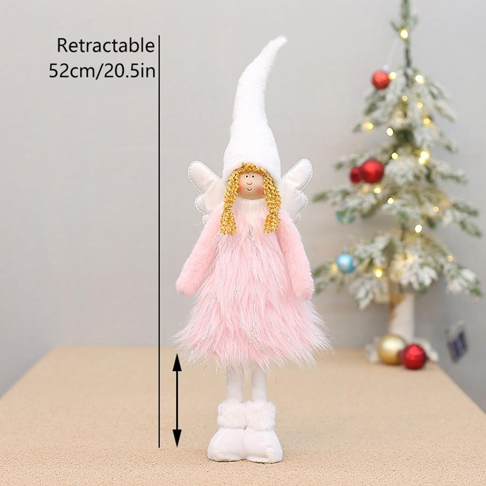 Charming Design Features Christmas Angel Doll Stretchable Doll Winged Decoration