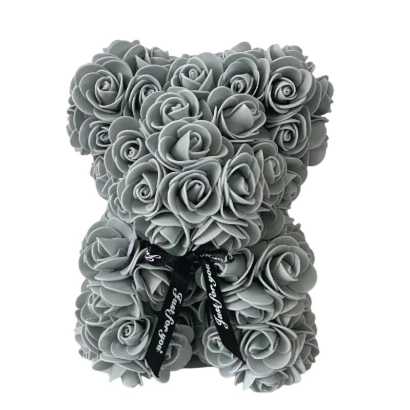 1pc Valentine's Day Gift Creative Rose Bear Gift PE Flower Romantic Foam Bear Hug Bear
