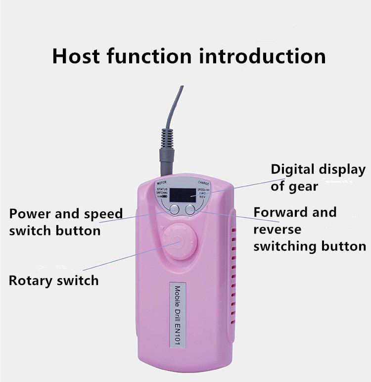 Mobile Nail Polishing Machine Charging Portable Nail Nail Polishing Machine Nail Tools
