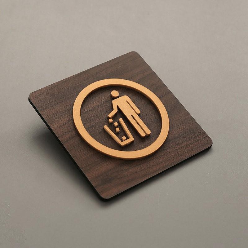 95x95mm Warm Reminder Sign WIFI No Smoking Logo Warning Plaque Public Shope Wall Sign No Trespassing Warning Plaque New