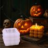 DIY Halloween Kürbis Silikon für Kerzenherstellung, Aromatherapie-Kerze, Heimdekoration (Single )