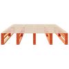 Vidaxl Bettgestell Ohne Matratze, Wachsbraun, 140X190 Cm, Massivkiefer