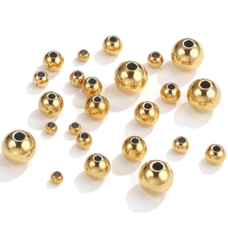 

Намистини з нержавіючої сталі наскрізні для виготовлення прикрас своїми руками - намиста, браслети, намистини на нитці, розсипні намистини, аксесуари з прямим отвором 2mm