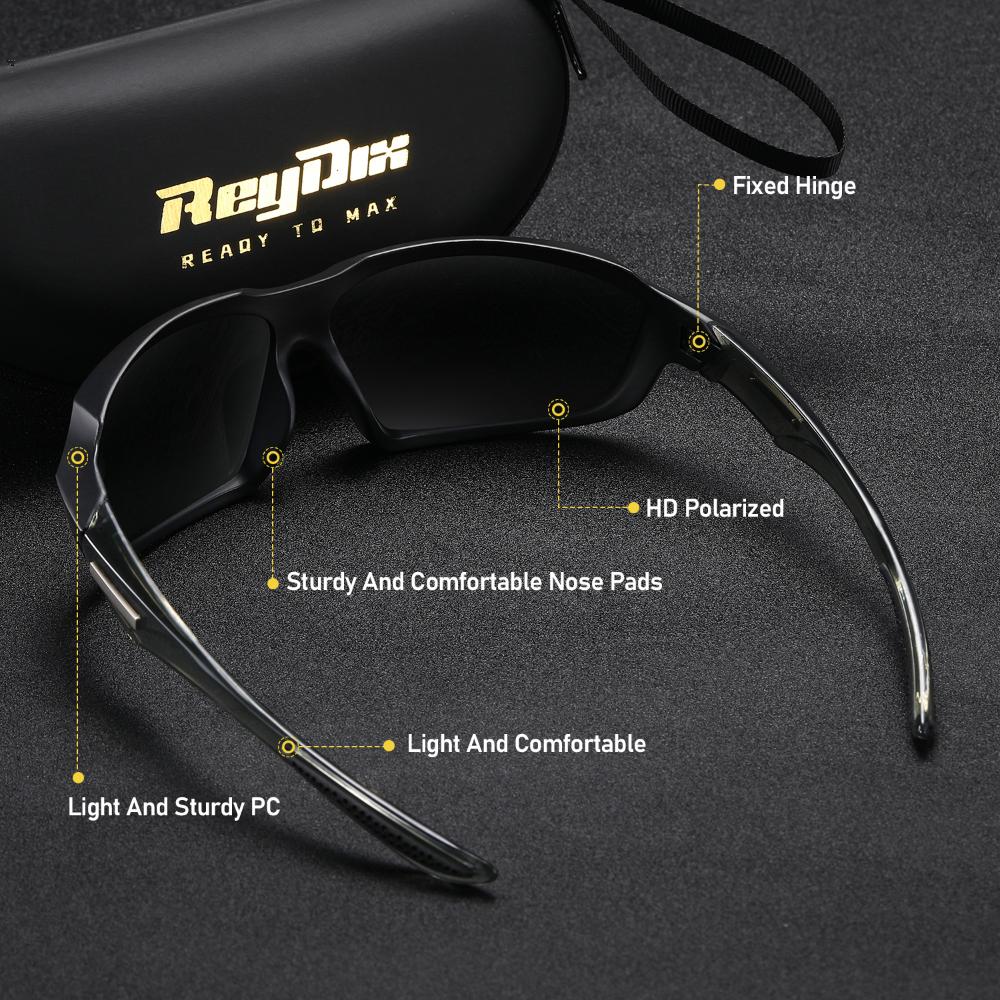 ReyDix Унисекс Стильные красочные солнцезащитные очки для езды на велосипеде на открытом — фото 4