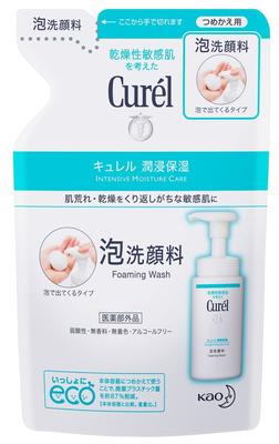 Kao Moisturizing Foam Facial Cleansing Refill X Set Refill Curel [Set Sale] (130mL) 3-piece [Quasi-drug]
