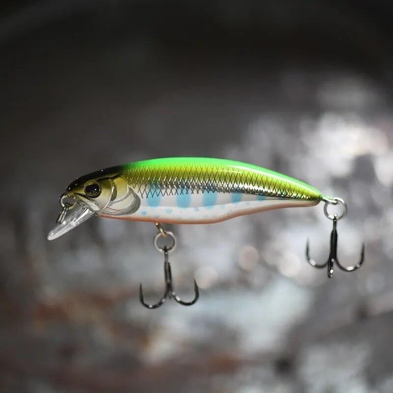 Giappone Modello Caldo Minnow Affondante Esche da Pesca 52mm Jerkbait Spigola Luccio Carkbait Wobblers Swimbait Esche Dure Professionali Accessori da Pesca Esca Spigola
