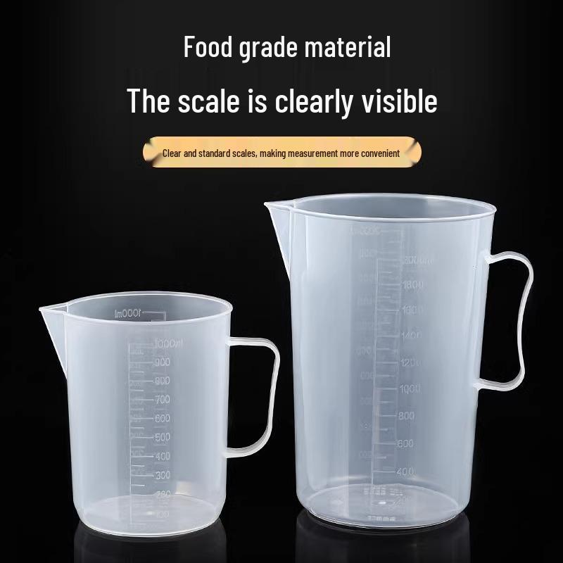 Plastová odměrka potravinářské kvality se stupnicí pro pečení a mléčný čaj - Velký objem