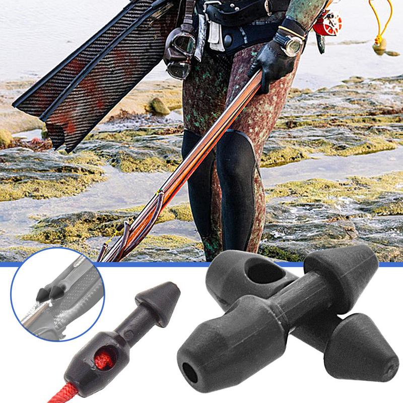 2 PCS Spearfishing Rubber Insert Divers Fishing Accessory Speargun Rubber Band Wishbone Inserts Tackle Tool Fishing