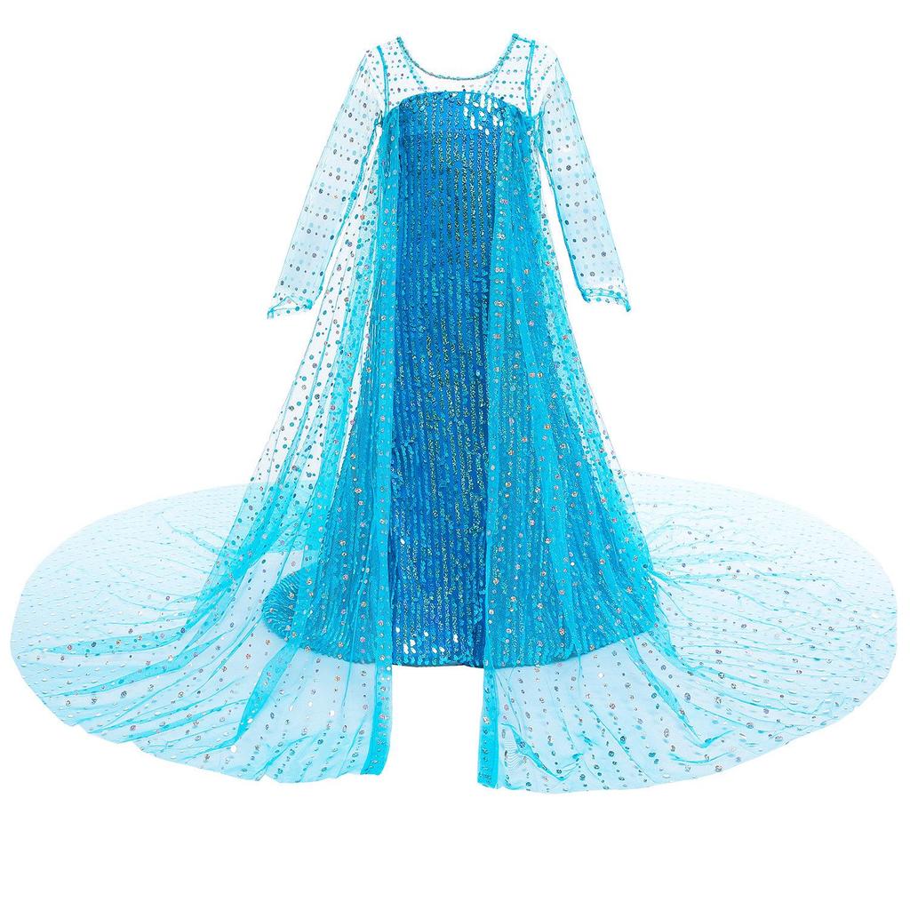 WISH Halloween Children's Elsa Frozen Princess Dress Skirt