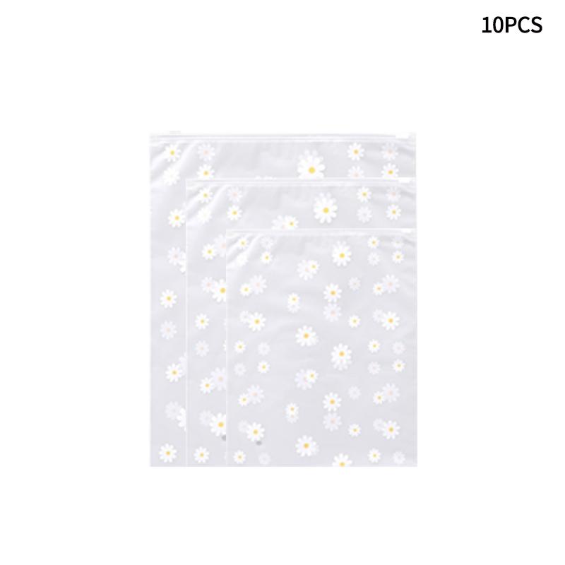 

10 шт. дорожный органайзер сумка для хранения Ziplock пластиковая молния полупрозрачная коробка для нижнего белья Ziplock водонепроницаемый упаковочный органайзер M 24x35cm