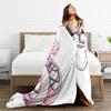 Funny Cartoon D-Diddls Knitted Blankets Coral Fleece Plush Diddl Warm Throw Blankets for Bedroom Sofa Bed Rug