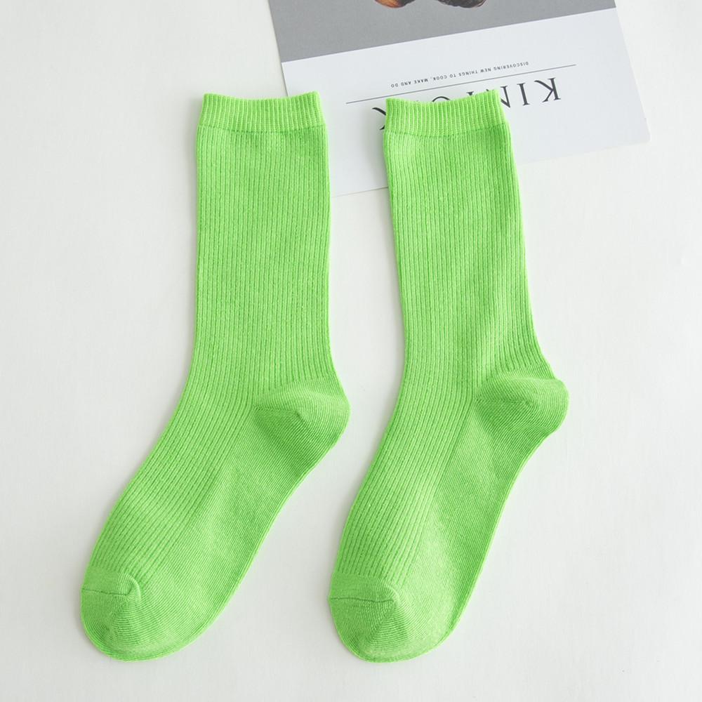 

Женские однотонные средние носки-трубочки, противоскользящие, впитывающие пот, износостойкие легкие чулки