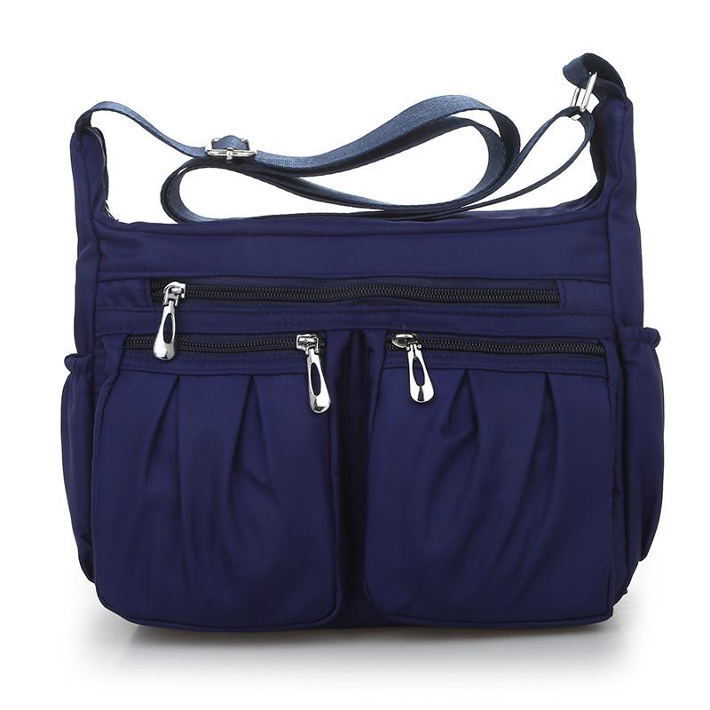 Multi Layer Crossbody Bag Women's Oxford Cloth Shoulder Bag, Casual and Lightweight Ladies Business Bag