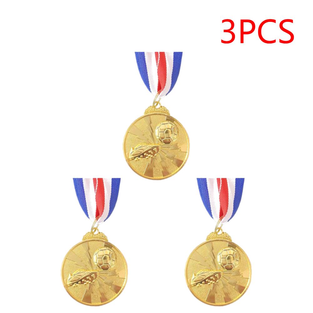 1-3pcs Zinc Alloy Round Winner Medals 2" Gold Silver Bronze Award Medal with Neck Ribbon 1st 2nd 3rd Prizes Winner Prize Present