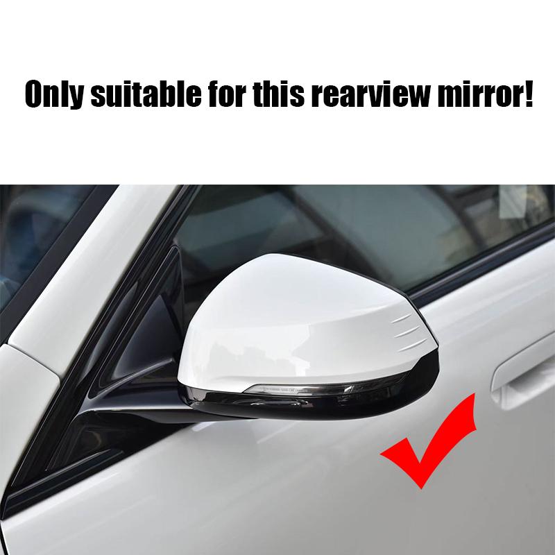 For BMW 1-Series F70 2024 2025 2026 Installation and pasting of anti scratch cover for horn shaped rearview mirror