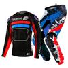 TAILLE 20 22 24 26 28 saimeng ensemble d'équipement pour enfants enduro motocross maillot pantalon mx kits moto VTT Course Off Road pour jeunes combinaison