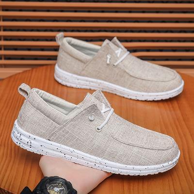 Men's Traditional Beijing Cloth Canvas Shoes Handmade Comfort Flat Sneakers Lightweight Breathable Casual Walking Shoes for Men