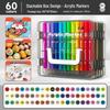 Acrylic Markers for Kids: Opaque Watercolor Pens, Stackable, Soft-Tip for Art Projects