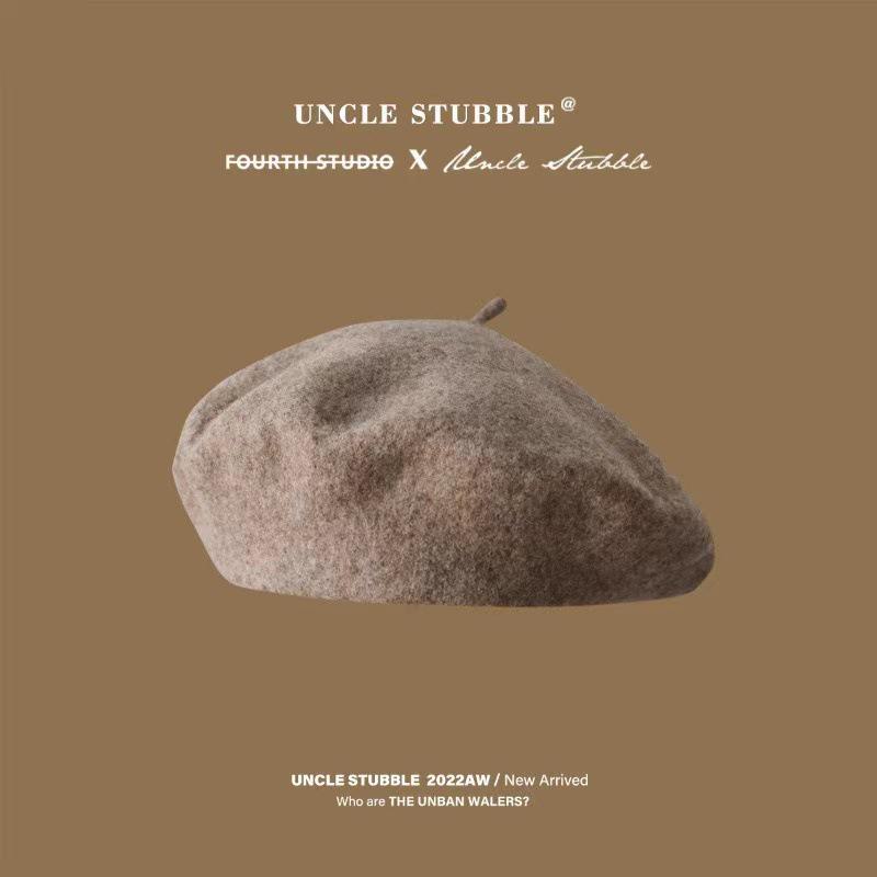 

Высококачественный австралийский шерстяной берет: Анти-пиллинг, корейский стиль, однотонная, ретро-шляпа художника для девочек One Size