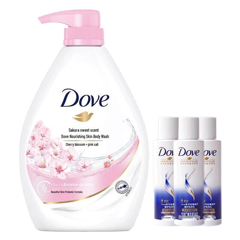 

Dove Cherry Blossom Nourishing Body Wash & Shampoo Set