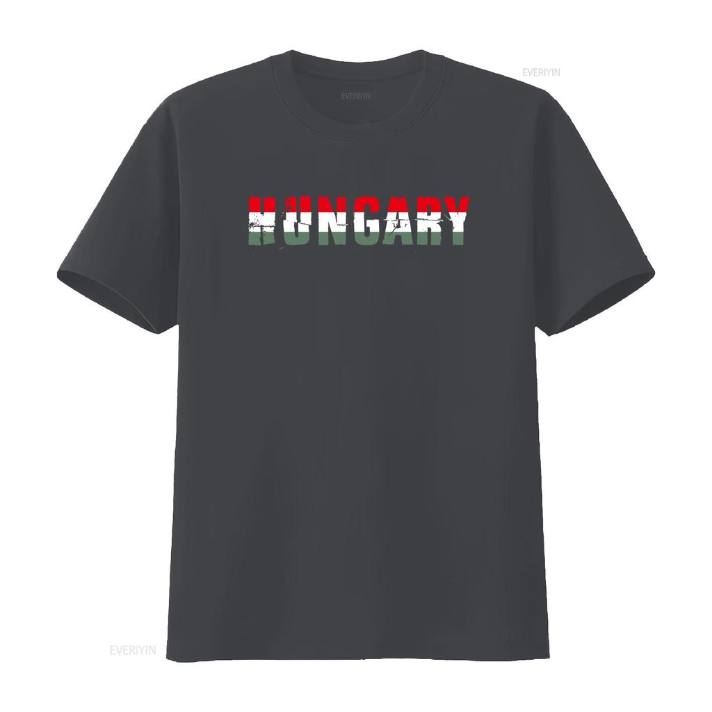 Hungary T Shirt Magyarorsz G Hungarian Flag Coat Of Arms Patriotic Vintage Washed Soft Designer Clothes Unisex Breathable