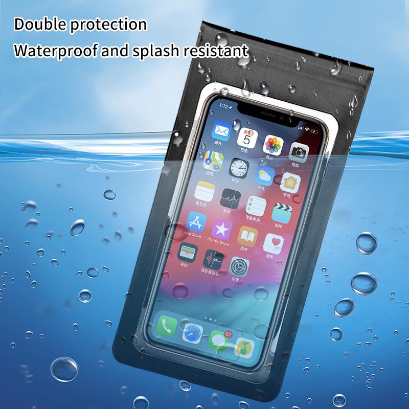 Bike Phone Holder Waterproof Pouch Bag Bicycle Phone Case Tpu Touchscreen With Rain Cover Handlebar Motorcycle Stand Mount